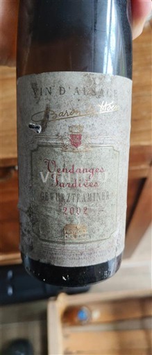 Alsace Vendanges Tardives Lorentz 2002