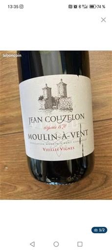 Beaujolais Moulin-à-vent Jean Couzlon Vieilles Vignes 2012