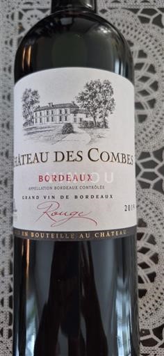 Bordeaux Château Des Combes 2019