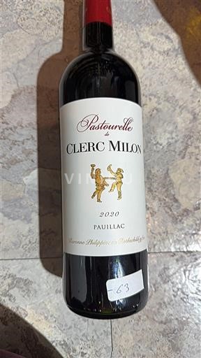 Bordeaux Pauillac Clerc Milon Pastourelle 2020