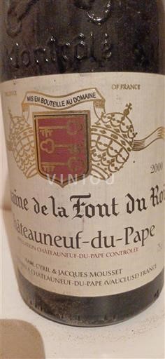 Rhônedalen Châteauneuf-du-Pape Domaine La Font du Roi 2000