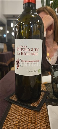 Bordeaux Puisseguin-saint-émilion Château Puisseguin La Rigodrie 2021