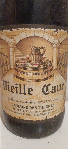 Valle del Ródano Châteauneuf-du-Pape. Domaine Des Thermes Vieille Cave 2001