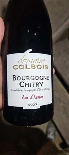 Burgundi Bourgogne Chitry Domaine Colbois Les Dames 2023