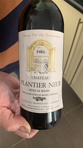 Burdeos Côtes-de-bourg Château Plantier Neuf 1985