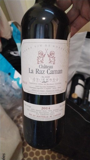 Bordeaux Blaye-côtes-de-bordeaux Château La Raz Caman 2014