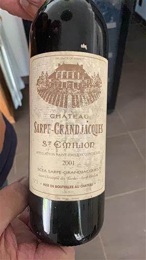 Burdeos Saint-Émilion Château Sarpe-Grandjacques 2001