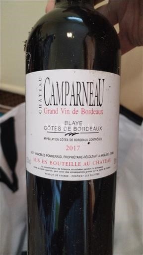 Bordeaux Blaye-côtes-de-bordeaux Château Camparneau 2017