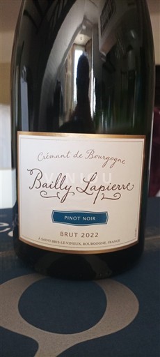 Burgundija Crémant de Bourgogne Bailly Lapierre Pinot Noir 2022