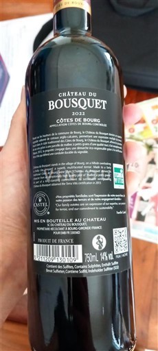 Bordeaux Côtes-de-bourg Château Bousquet 2022
