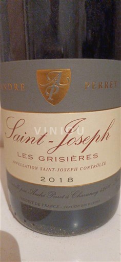 Rhônedalen Saint-Joseph André Perret Les Grisières 2018