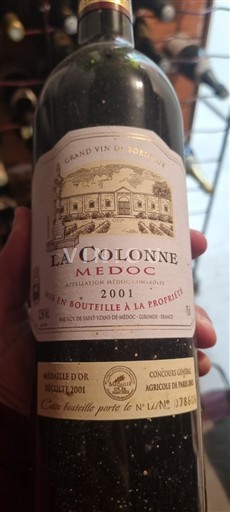 Bordeaux Médoc La Colonne 2001