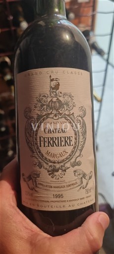 Bordeaux Margaux Grand Cru Château Ferrière 1995