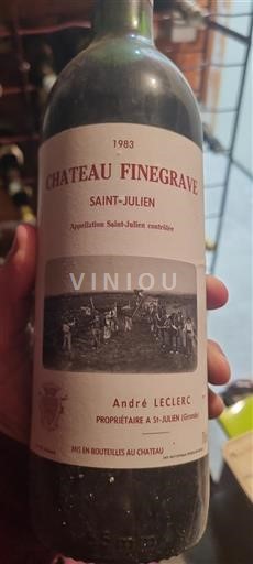 Bordeaux Saint-Julien Château Finegrave 1983
