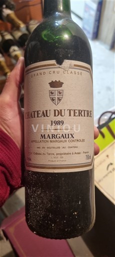 Bordeaux Margaux Grand Cru Château Tertre 1989