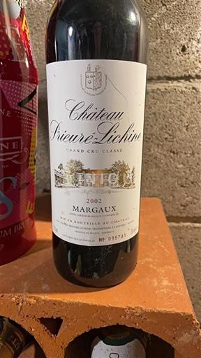 Bordeaux Margaux Grand Cru Classé Château Prieuré-Lichine 2002