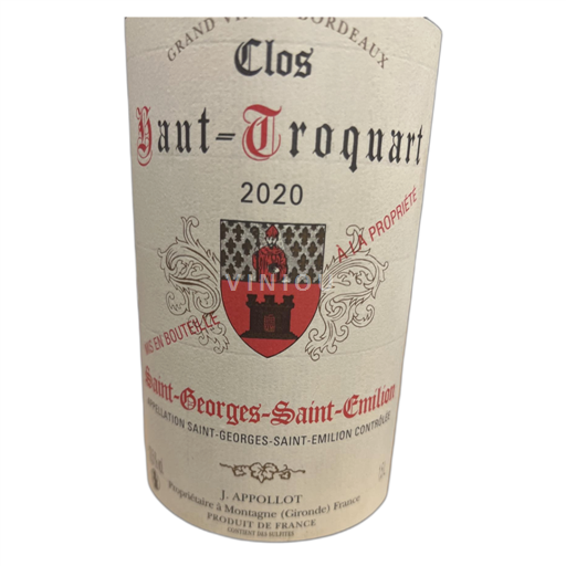 Bordeaux Saint-Georges-Saint-Émilion Clos Haut-Troquart 2020