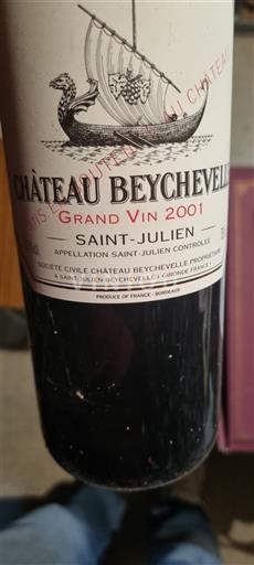 Bordeaux Saint-Julien Grand Cru Château Beychevelle Grand Vin 2001