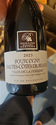 Borgoña No especificado Domaine Alexandre Parigot Clos de la Perrière 2023