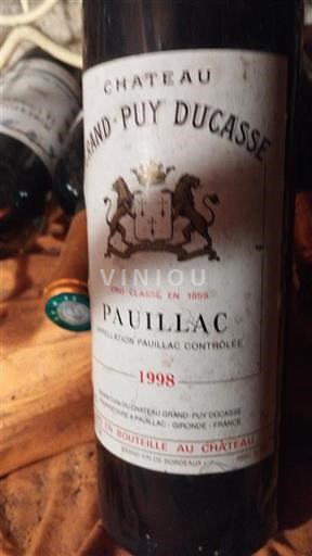 Bordeaux Pauillac Grand Cru Château Grand-Puy Ducasse 1998