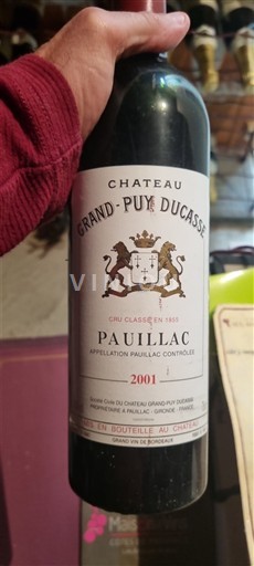 Bordeaux Pauillac Grand Cru Château Grand-Puy Ducasse 2001