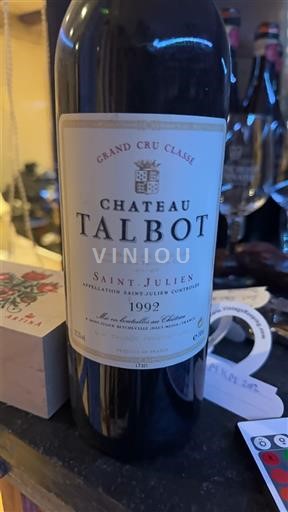 Bordeaux Saint-Julien Grand Cru Château Talbot 1992