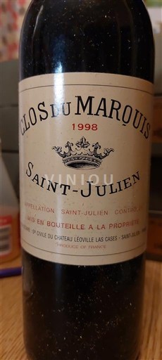 Bordeaux Saint-Julien Clos du Marquis 1998
