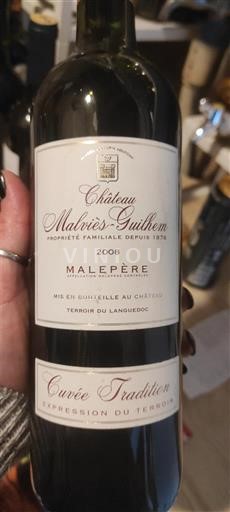 Langvedok Malepère Château Malviès Guilhem Tradition 2008
