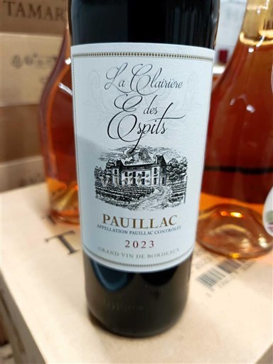 Bordeaux Pauillac La Clairière des Ospts 2023