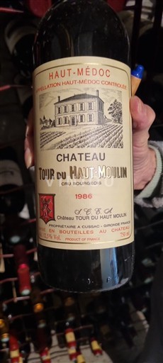 Bordeaux Haut-Médoc Cru Bourgeois Château Tour du Haut Moulin 1986