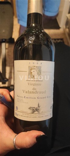 Bordeaux Saint-Émilion Grand Cru Grand Cru Valandraud Virginie de Valandraud 2008