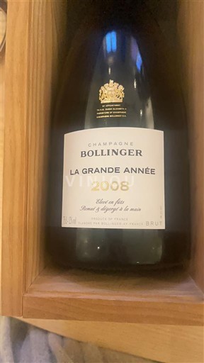 Champagne Bollinger La Grande Année 2008