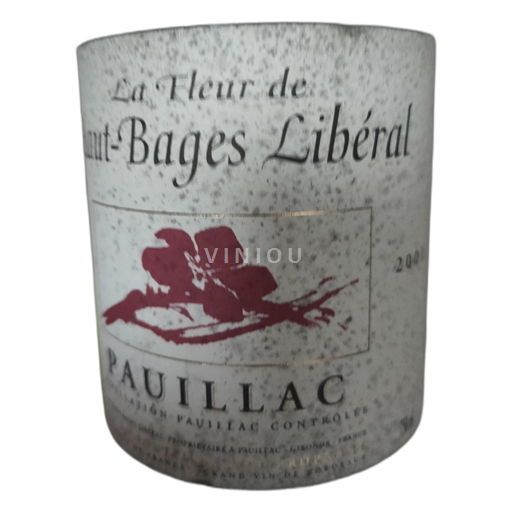 Bordeaux Pauillac Haut-Bages Libéral La Fleur de 2001