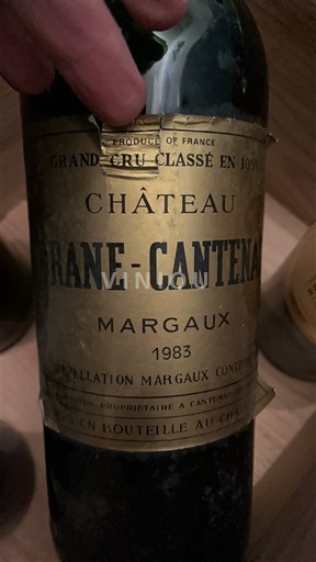 Bordeaux Margaux Grand Cru Château Brane-Cantenac 1983
