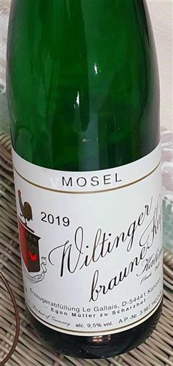 Mosel Moselle Egon Müller Wiltinger braune Kupp 2019