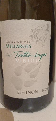 Loiredalen Chinon Domaine Des Millarges Les Trotte-Loups 2022