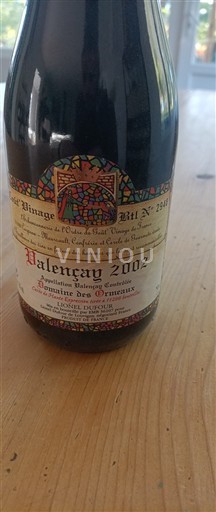 Loiren laakso Valençay Domaine Des Ormeaux 2002