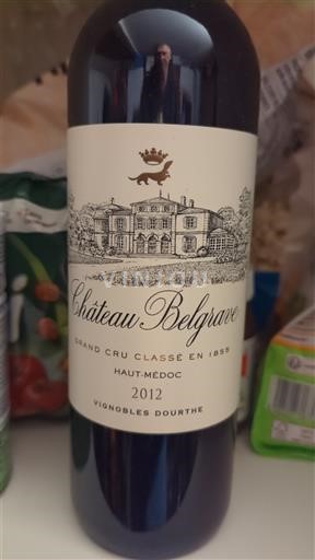 Bordeaux Haut-Médoc Grand Cru Château Belgrave 2012