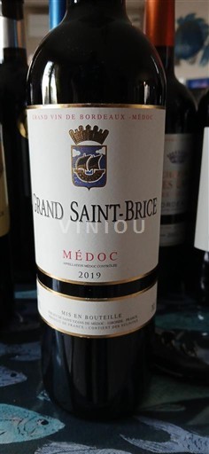 Bordeaux Médoc Grand Saint-Brice 2019