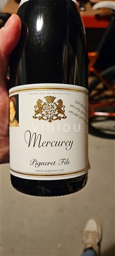 Bourgogne Mercurey Domaine Pigneret Fils 2020