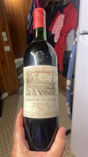 Bordéus Pauillac Château Plantey 1986