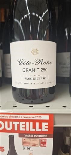 Rhône Valley Côte-Rôtie Domaine Martin Clerc Granit 250 2023