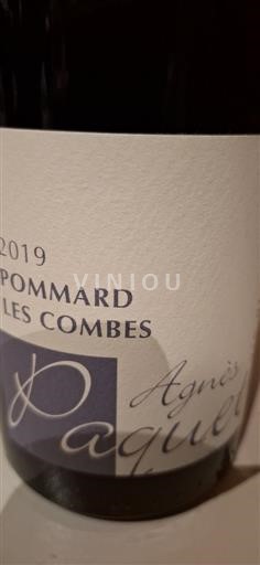 Burgundi Pommard Agnès Paquet Les Combes 2019