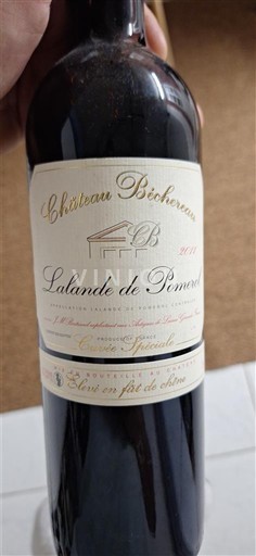 Bordeaux Lalande-de-Pomerol Château Bécherau 2011