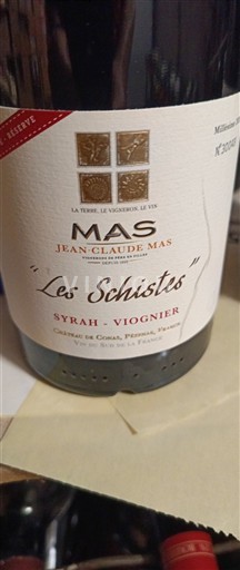 Languedoc-Roussillon Pays d'Oc Mas Jean-Claude Mas Les Schistes 2024