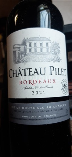 Bordeaux Château Pilets 2021