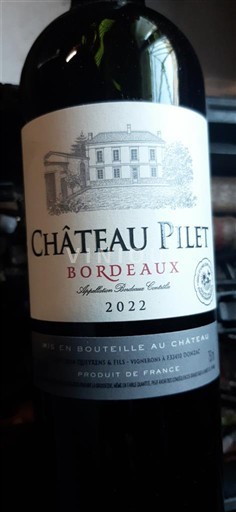 Bordeaux Château Pilets 2022