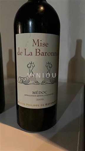 Bordeaux Médoc Baron Philippe de Rothschild Mise de La Baronne 2009