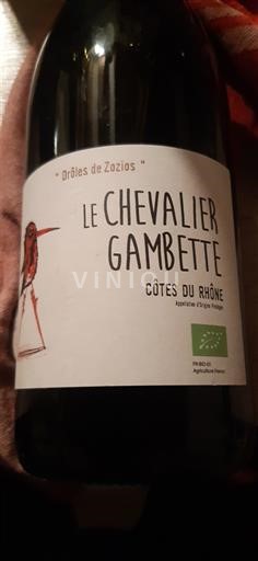 Rhône-dalen Côtes-du-Rhône Drôles de Zozios Le Chevalier Gambette 2022