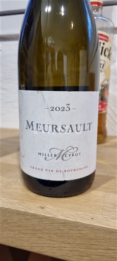 Bourgogne Meursault Miller Cyrot 2023